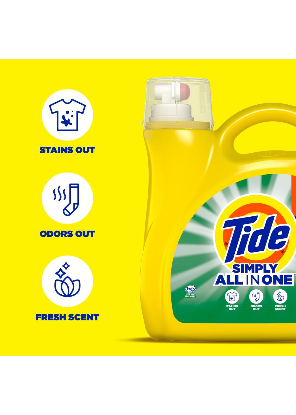 Tide Simply All In One Refreshing Breeze Liquid Laundry Detergent 128 Loads; image 7 of 9