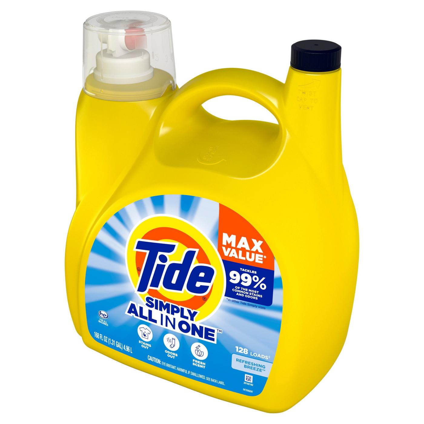 Tide Simply All In One Refreshing Breeze Liquid Laundry Detergent 128 Loads; image 8 of 9