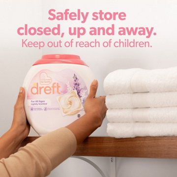 Dreft Laundry Detergent XL Pacs - Lightly Lavender Scent, 25 ct