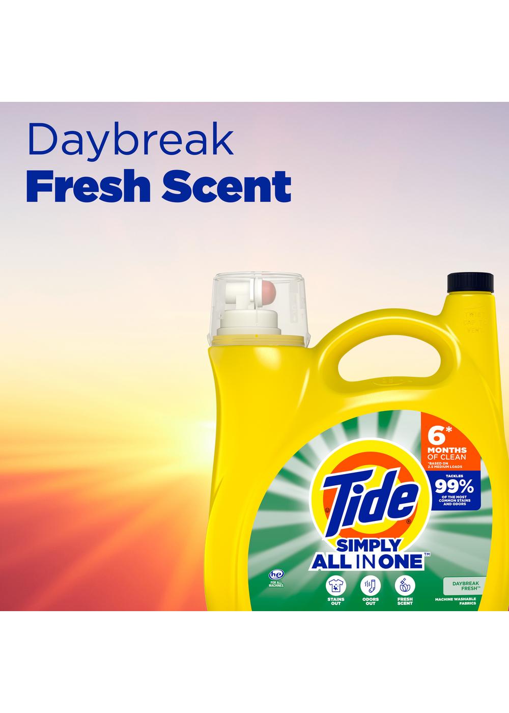 Tide Simply All In One Daybreak Fresh Liquid Laundry Detergent 128 Loads; image 4 of 7