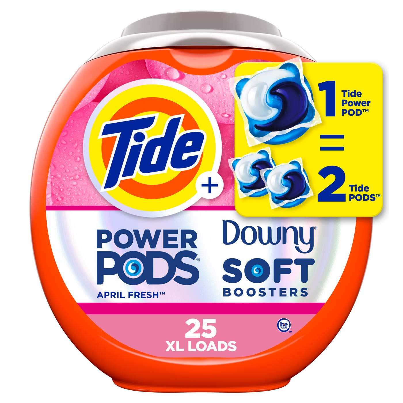 Tide Power PODS Downy April Fresh Laundry Detergent Pacs; image 1 of 3