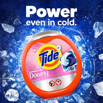 Tide Power PODS + Downy Laundry Detergent Pods - Soft Boosters + April Fresh, 25 ct