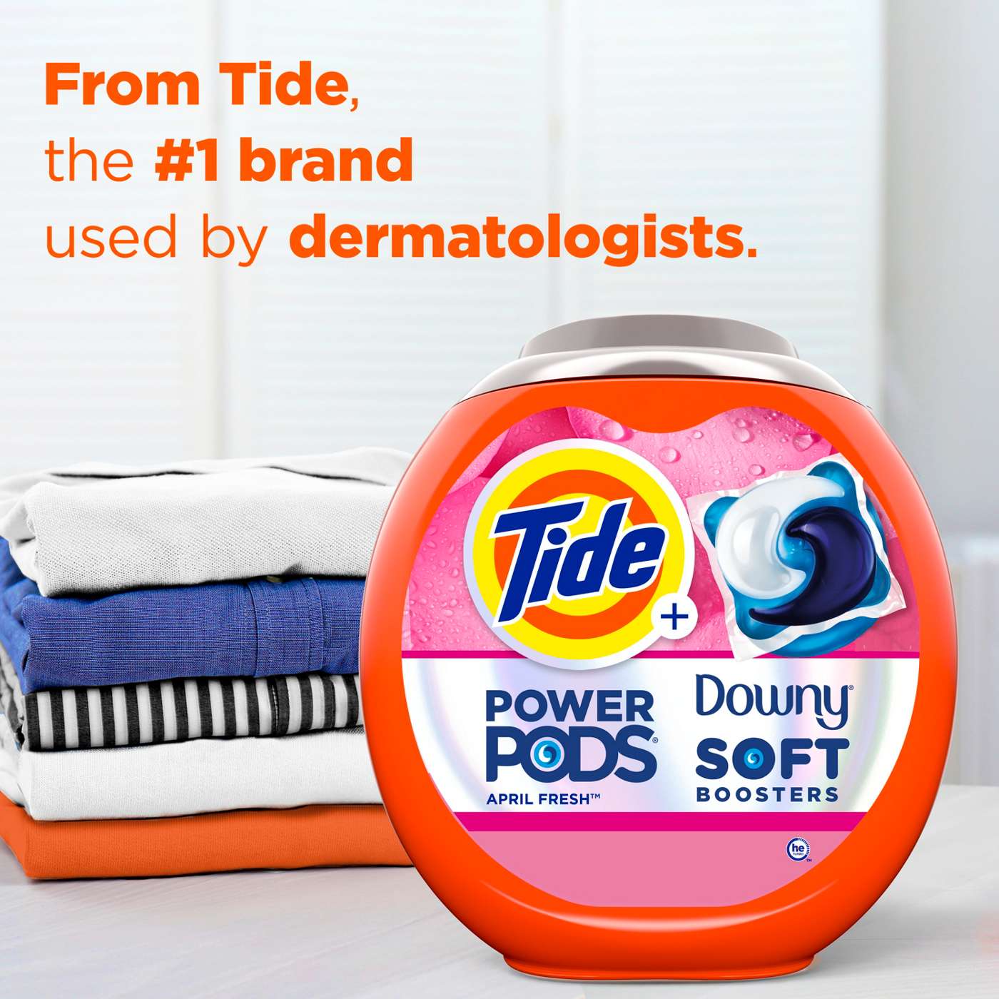 Tide Power PODs 2-in-1 Laundry Detergent Pods with Downy Soft Boosters - April Fresh Scent; image 7 of 10