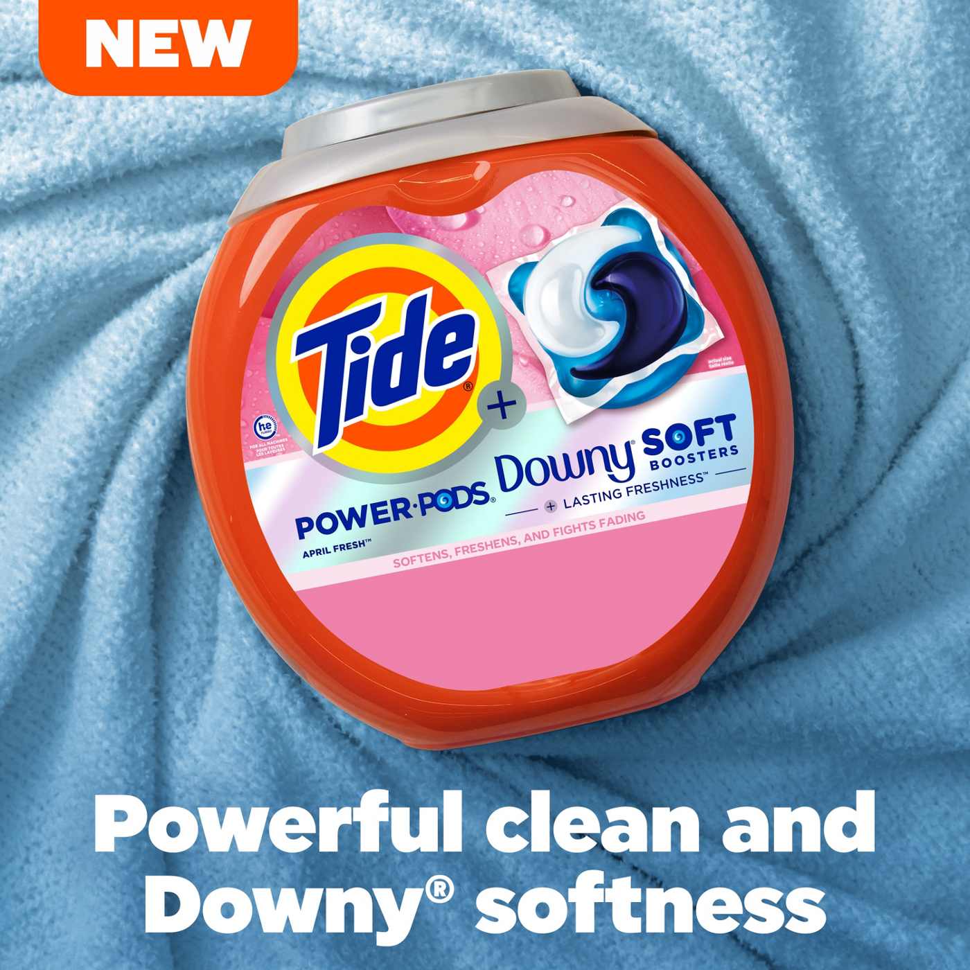 Tide Power PODs 2-in-1 Laundry Detergent Pods with Downy Soft Boosters - April Fresh Scent; image 10 of 10