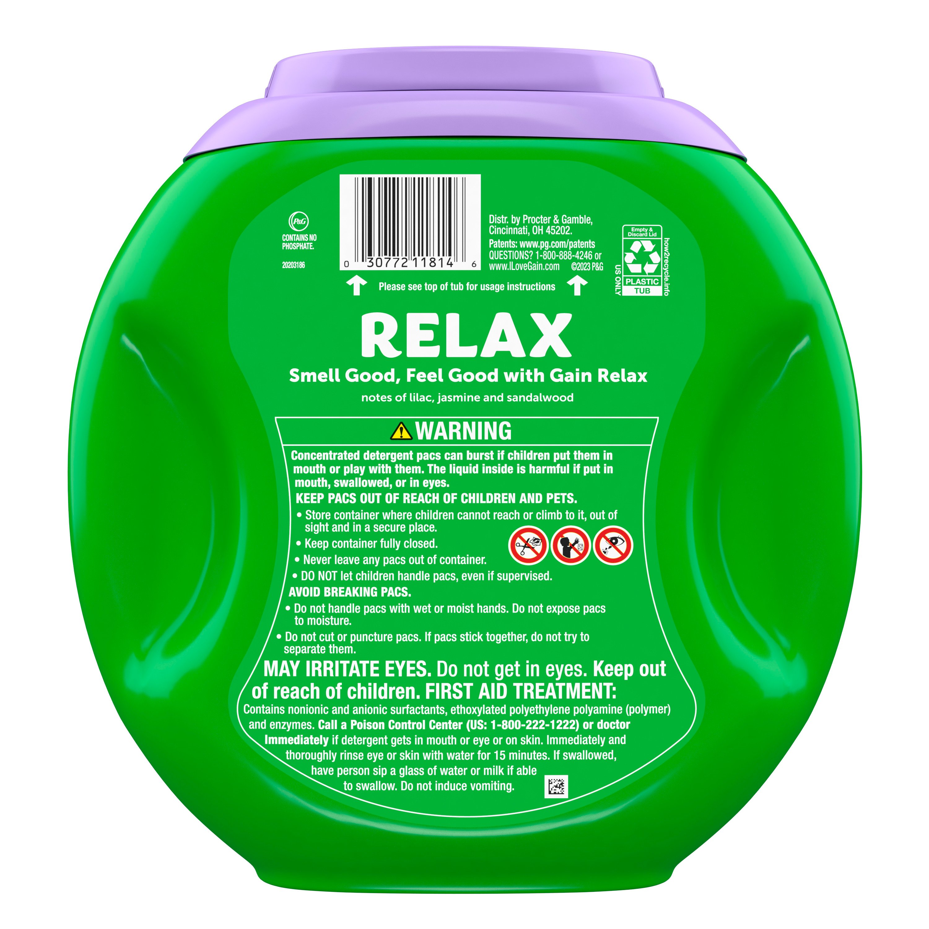 Gain Super Sized Flings! Relax Laundry Detergent Pacs - Dewdrop Dream -  Shop Detergent at H-E-B