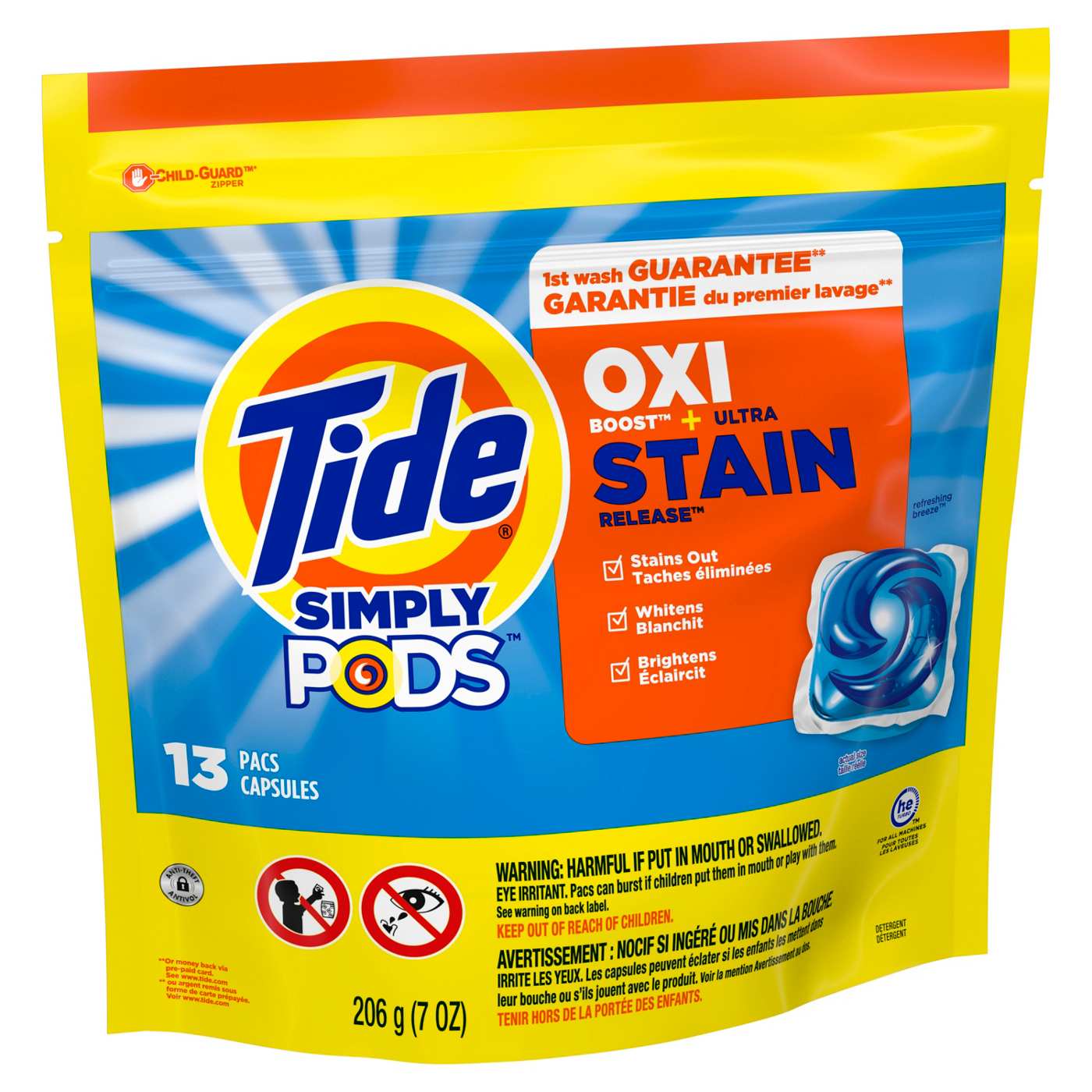 Tide Simply PODS Oxi Boost & Stain Release Laundry Detergent Pacs; image 7 of 10