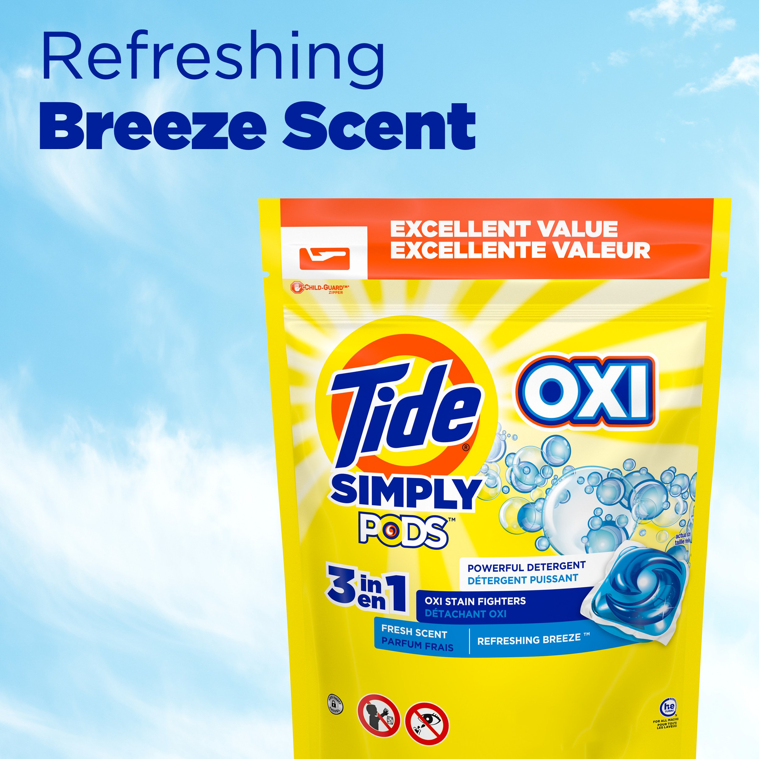 Tide Simply PODS Oxi Boost & Stain Release Laundry Detergent Pacs