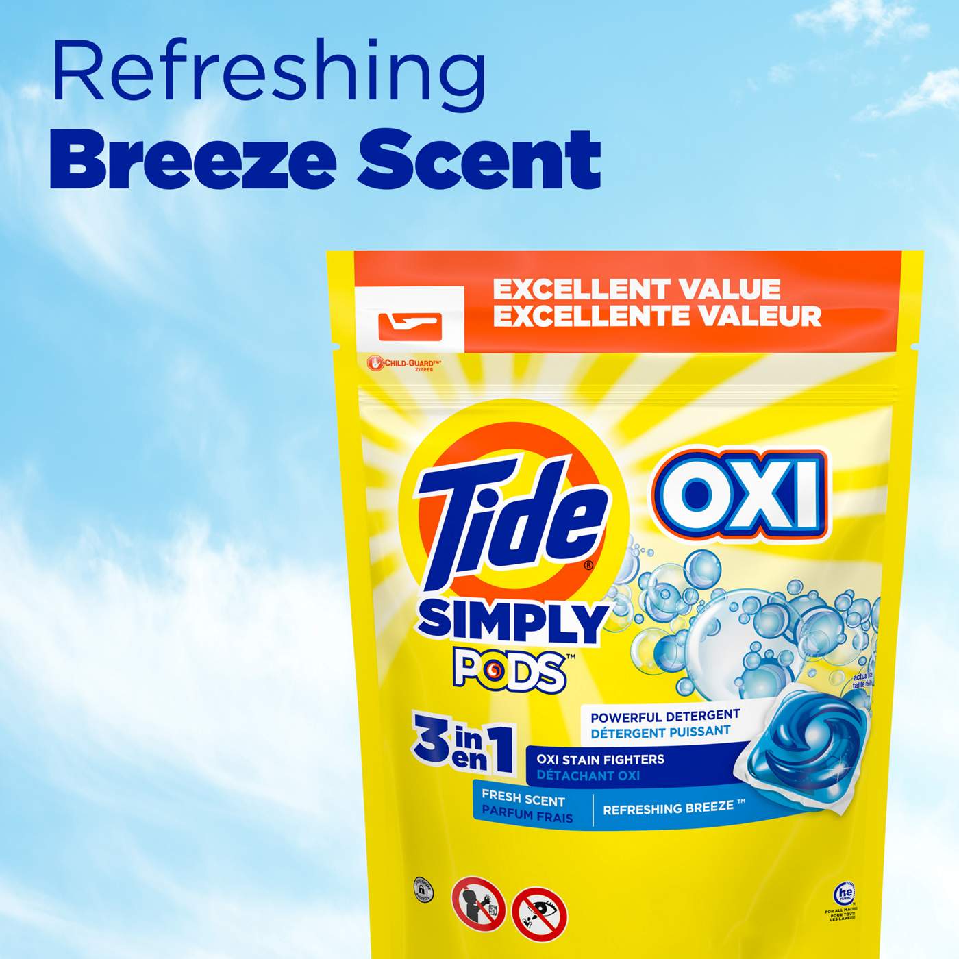 Tide Simply PODS Oxi Boost & Stain Release Laundry Detergent Pacs; image 8 of 10