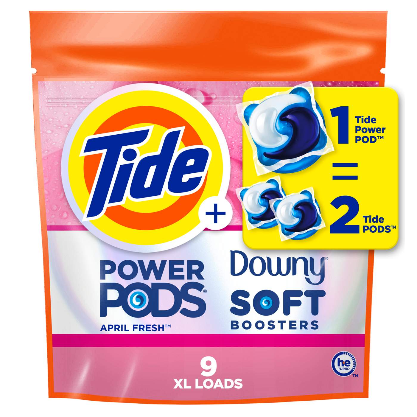 Tide Power PODS Downy April Fresh Laundry Detergent Pacs; image 1 of 4