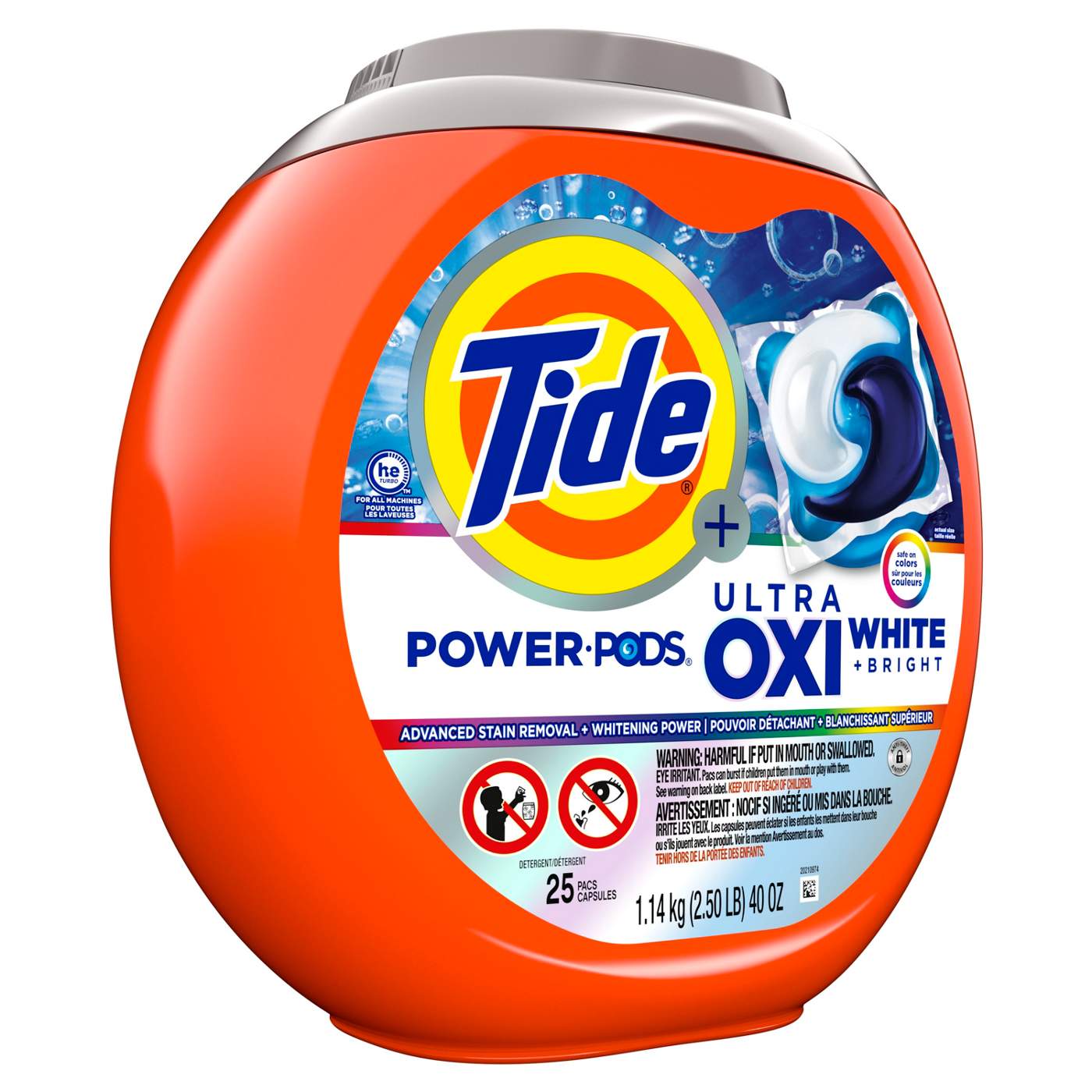 Tide Power PODS Ultra Oxi White & Bright Laundry Detergent Pacs; image 8 of 9