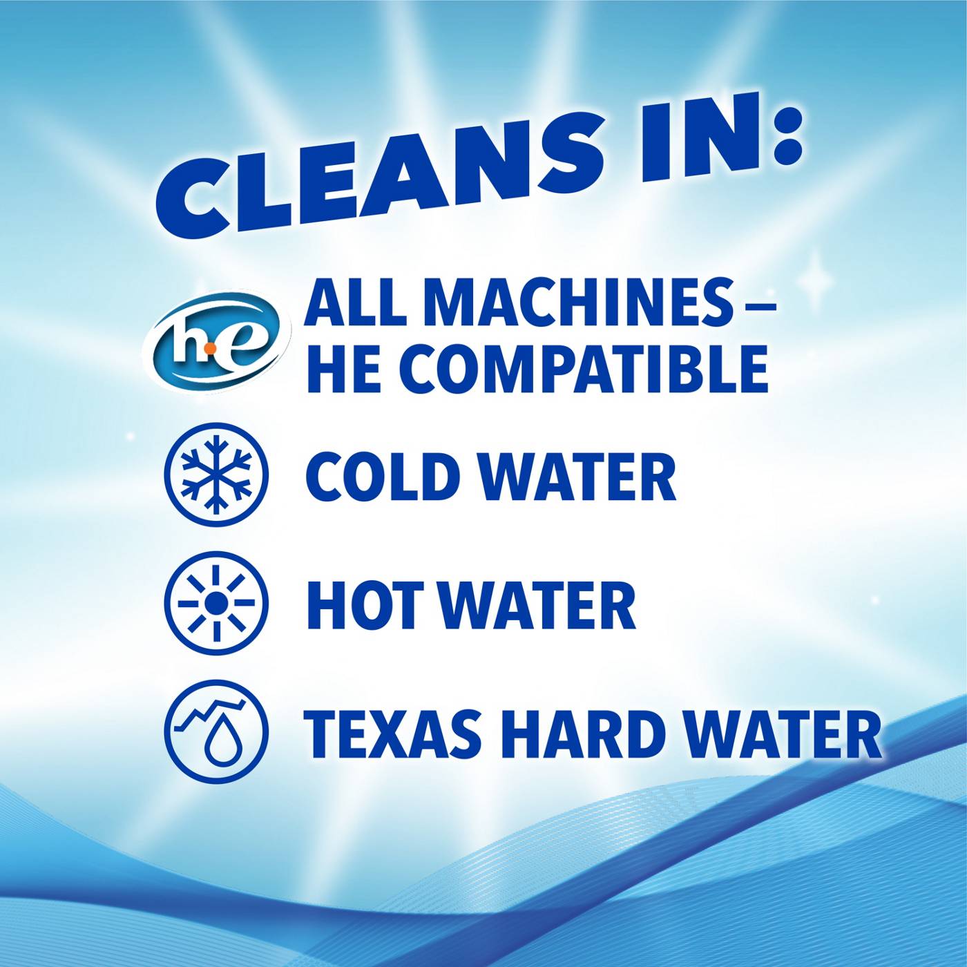 Hill Country Fare Free & Clear HE Liquid Laundry Detergent, 32 Loads - Fragrance-Free; image 5 of 7