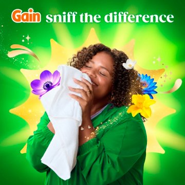 Gain Super Sized Flings! Happy Hibiscus Hula Laundry Detergent Pacs, 32 ct