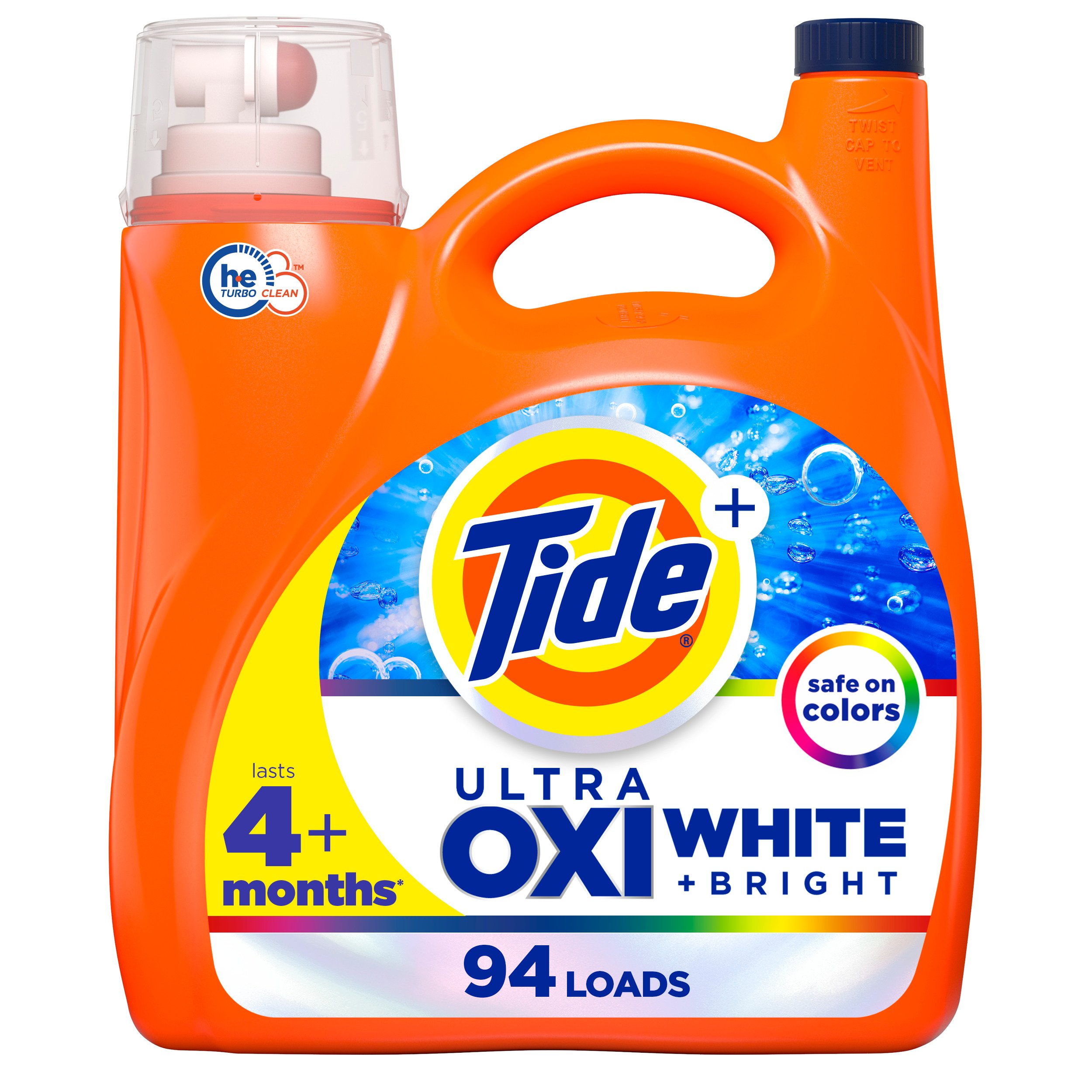 Tide Plus Ultra OXI White and Bright Liquid Laundry Detergent 94 Loads ...