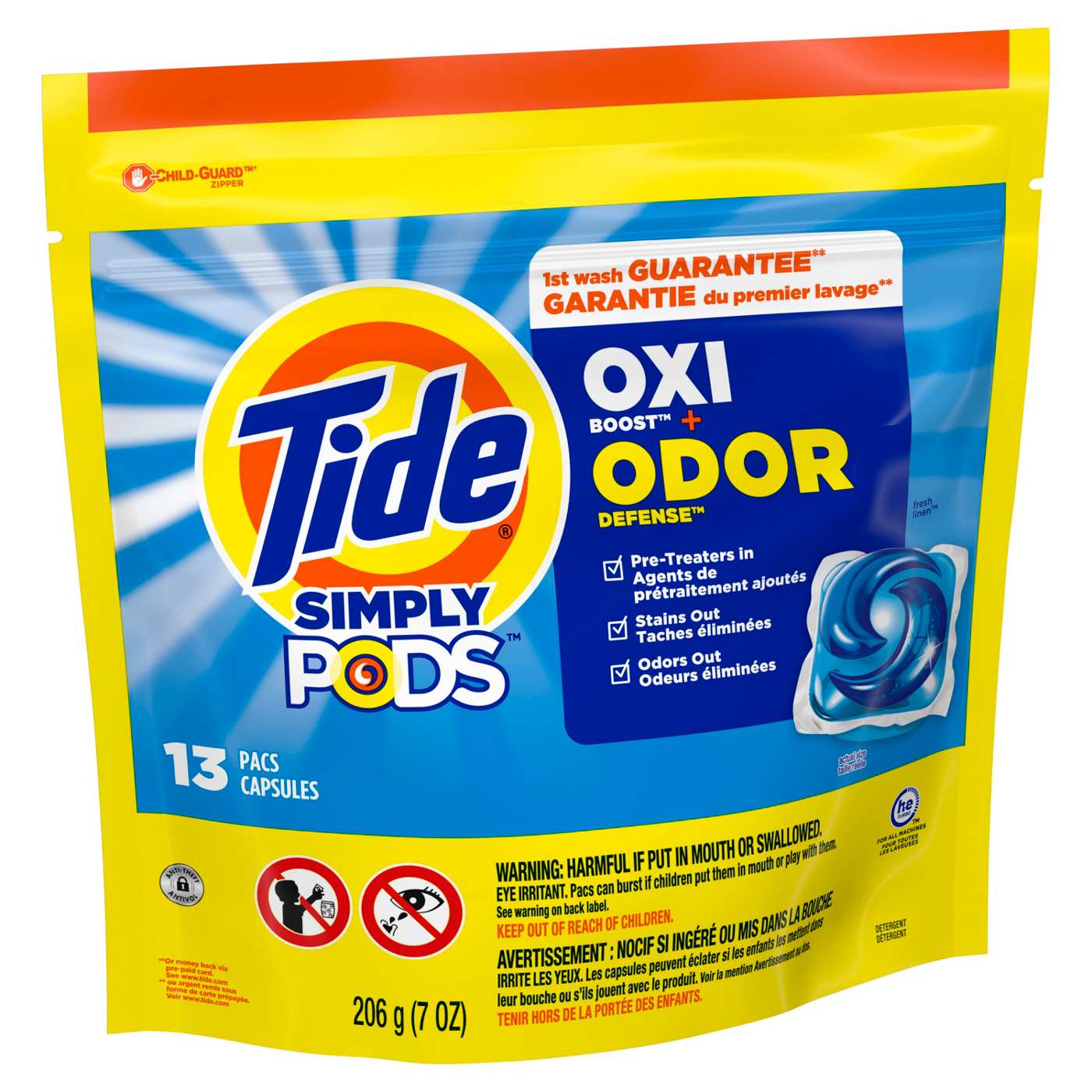 Tide Simply PODS Oxi Boost & Odor Defense Laundry Detergent Pacs; image 7 of 9