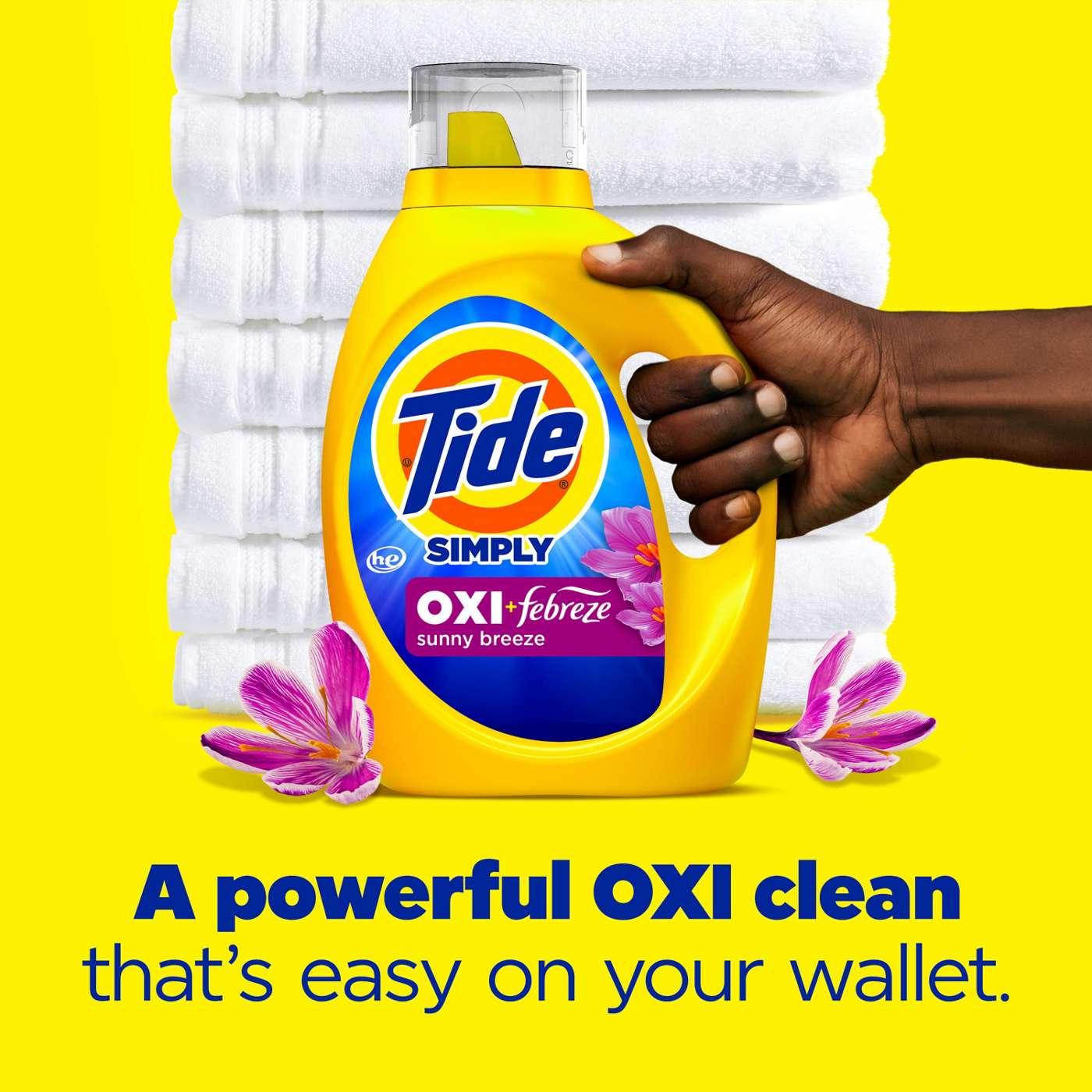 Tide Simply Oxi Boost Febreze Odor Defense HE Liquid Laundry Detergent, 22 Loads - Sunny Breeze; image 3 of 5