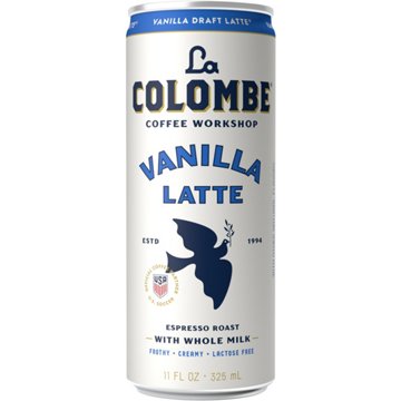 La Colombe Vanilla Draft Latte Espresso Roast with Milk