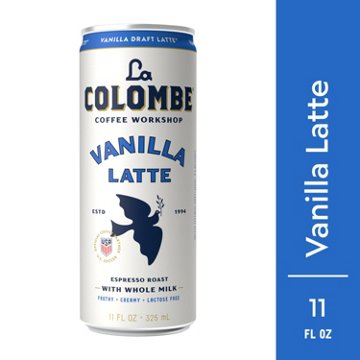 La Colombe Vanilla Draft Latte Espresso Roast with Milk
