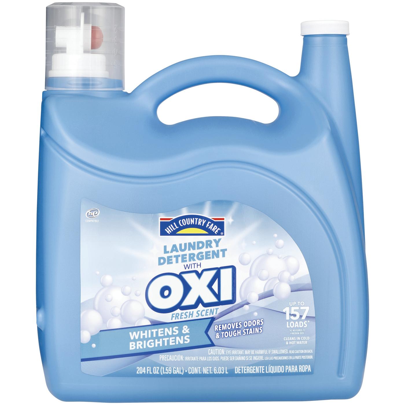 Hill Country Fare OXI HE Liquid Laundry Detergent, 157 Loads – Fresh Scent; image 1 of 3
