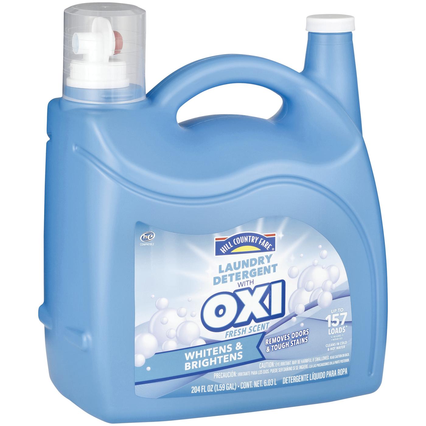 Hill Country Fare OXI HE Liquid Laundry Detergent, 157 Loads – Fresh Scent; image 3 of 3