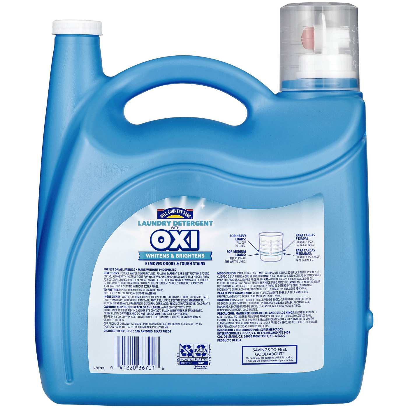 Hill Country Fare OXI HE Liquid Laundry Detergent, 157 Loads – Fresh Scent; image 6 of 7