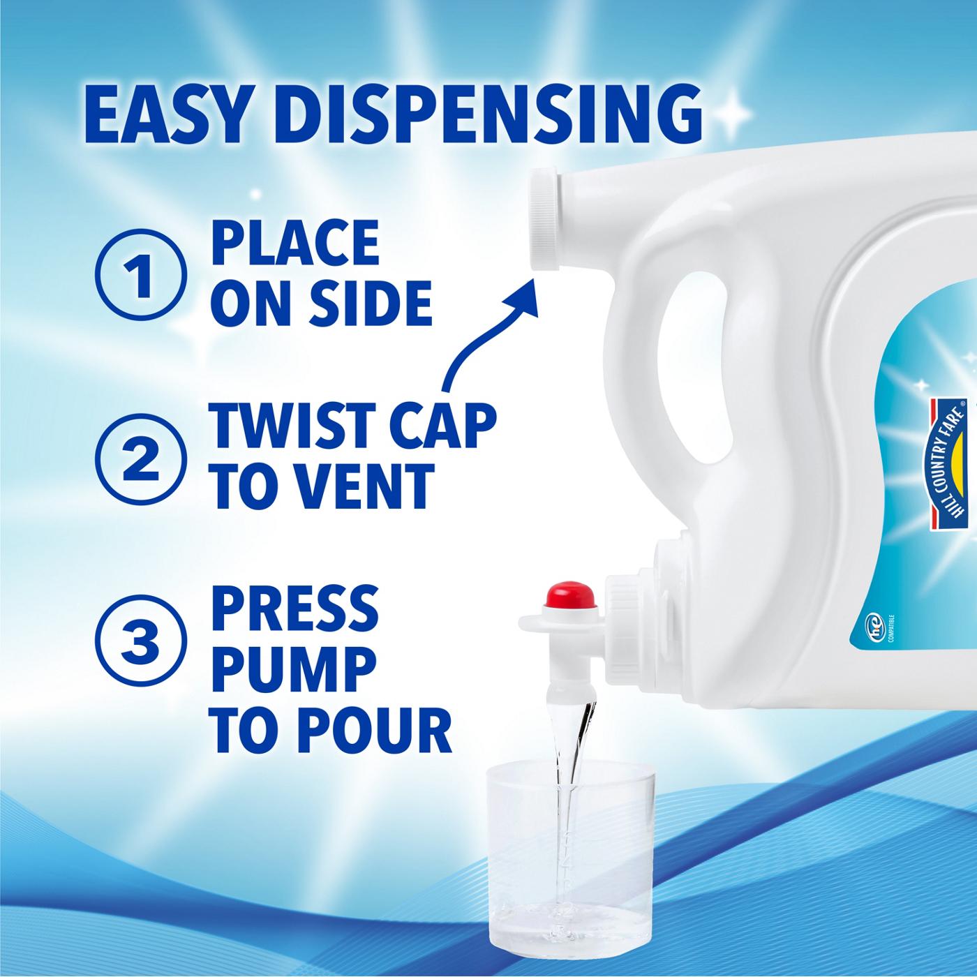 Hill Country Fare Free & Clear HE Liquid Laundry Detergent, 220 Loads – Fragrance-Free; image 3 of 8