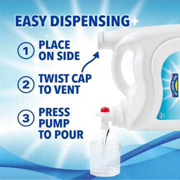 Hill Country Fare Free & Clear HE Liquid Laundry Detergent, 220 Loads – Fragrance-Free, 220 oz