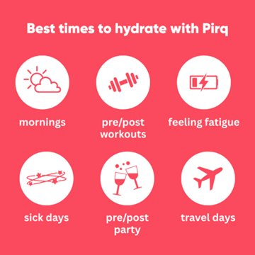 Pirq Hydration Electrolyte + Curcumin Drink Mix Stick Packs - Watermelon