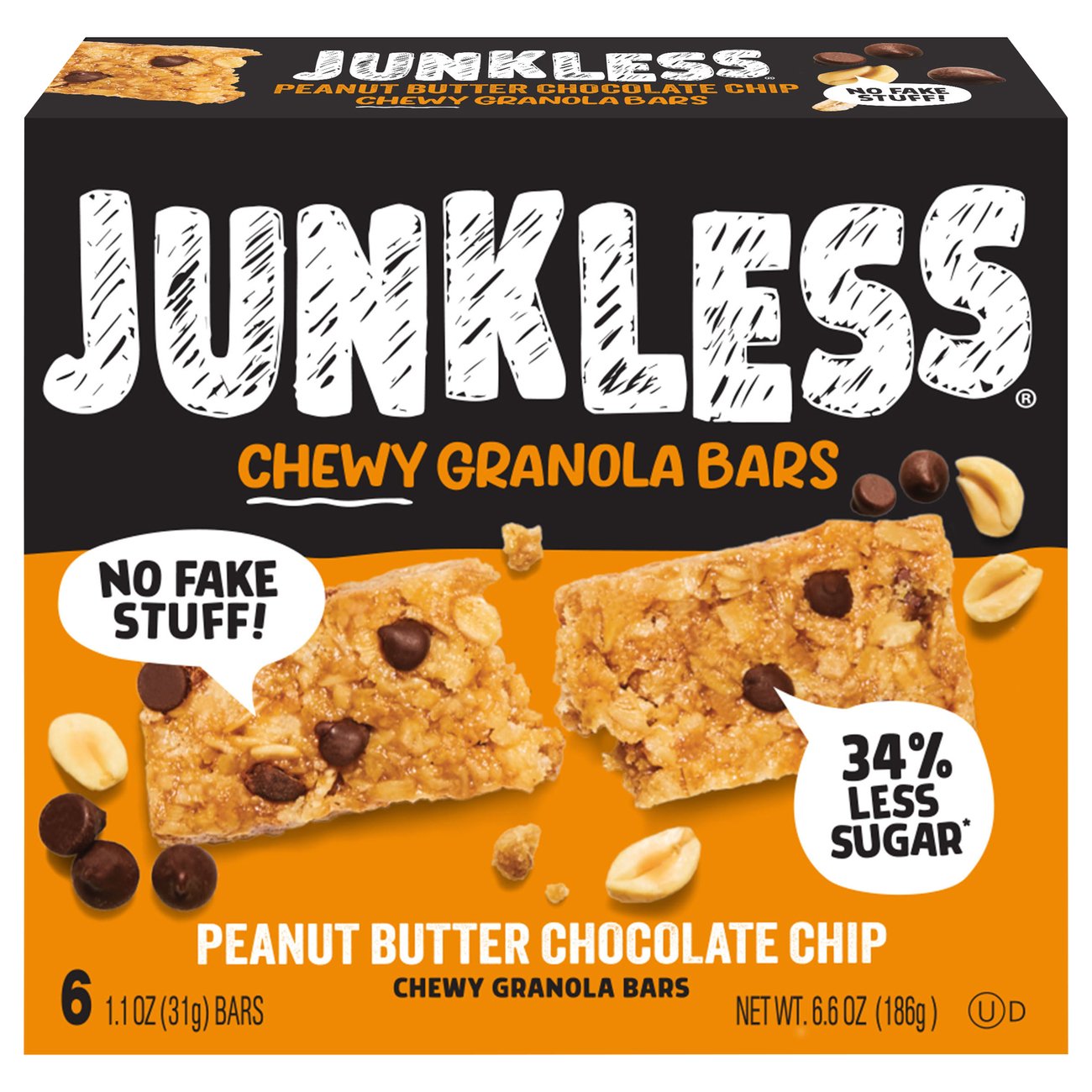 Junkless Peanut Butter Chocolate Chip Granola Bars Shop Granola