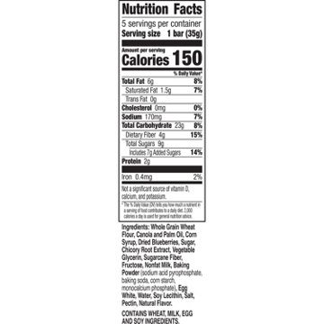 Nature Valley Soft Baked Muffin Bars Blueberry
