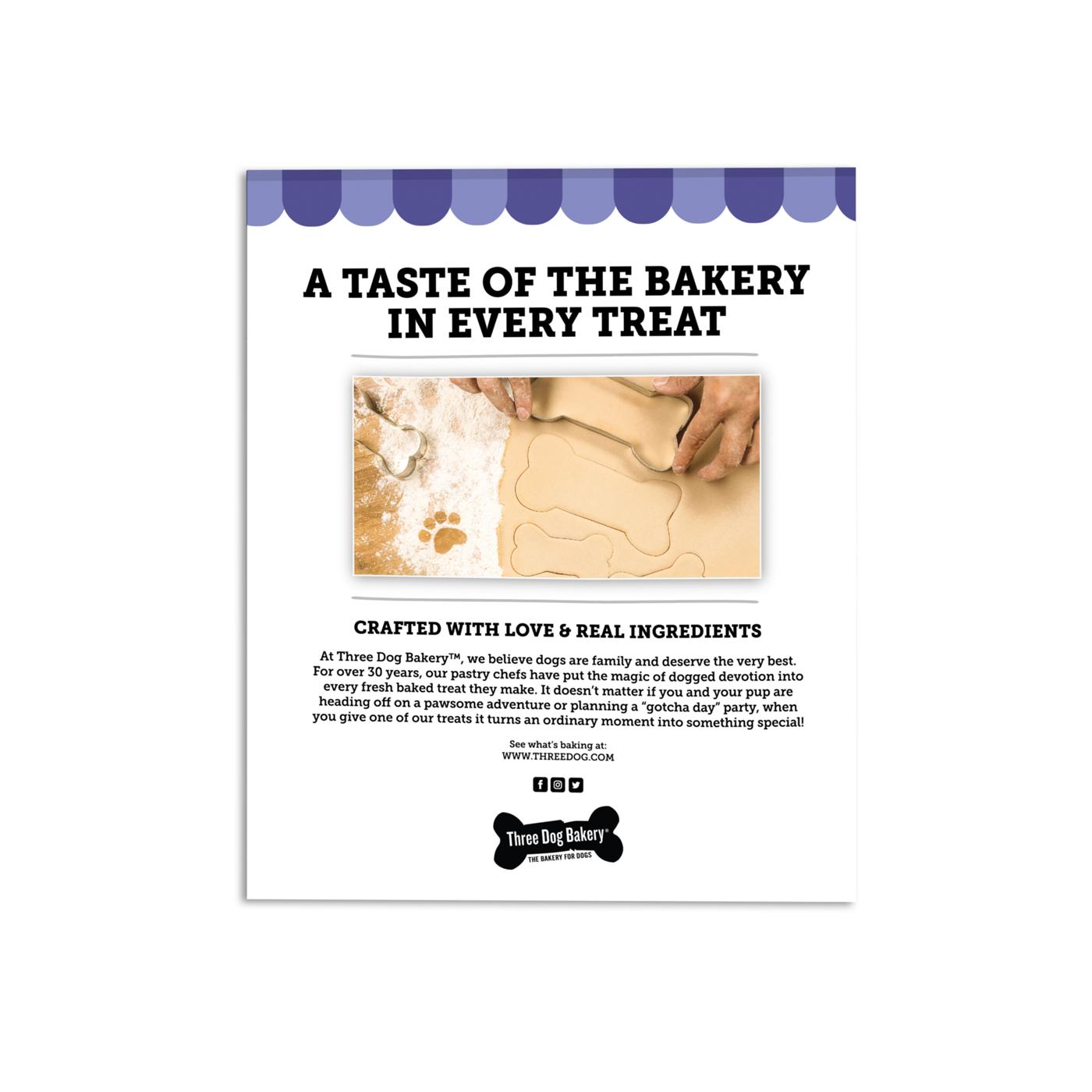 Three Dogs Bakery Woof'ers Peanut Butter & Banana Dog Treats; image 2 of 3