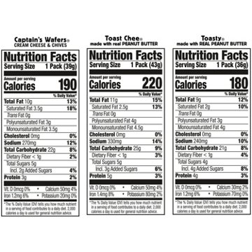 Lance Sandwich Crackers Variety Pack 3 Flavors