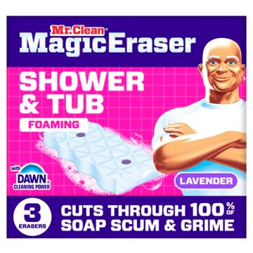 Mr. Clean Magic Eraser Shower & Tub Foaming Sponge with Dawn - Lavender Scent