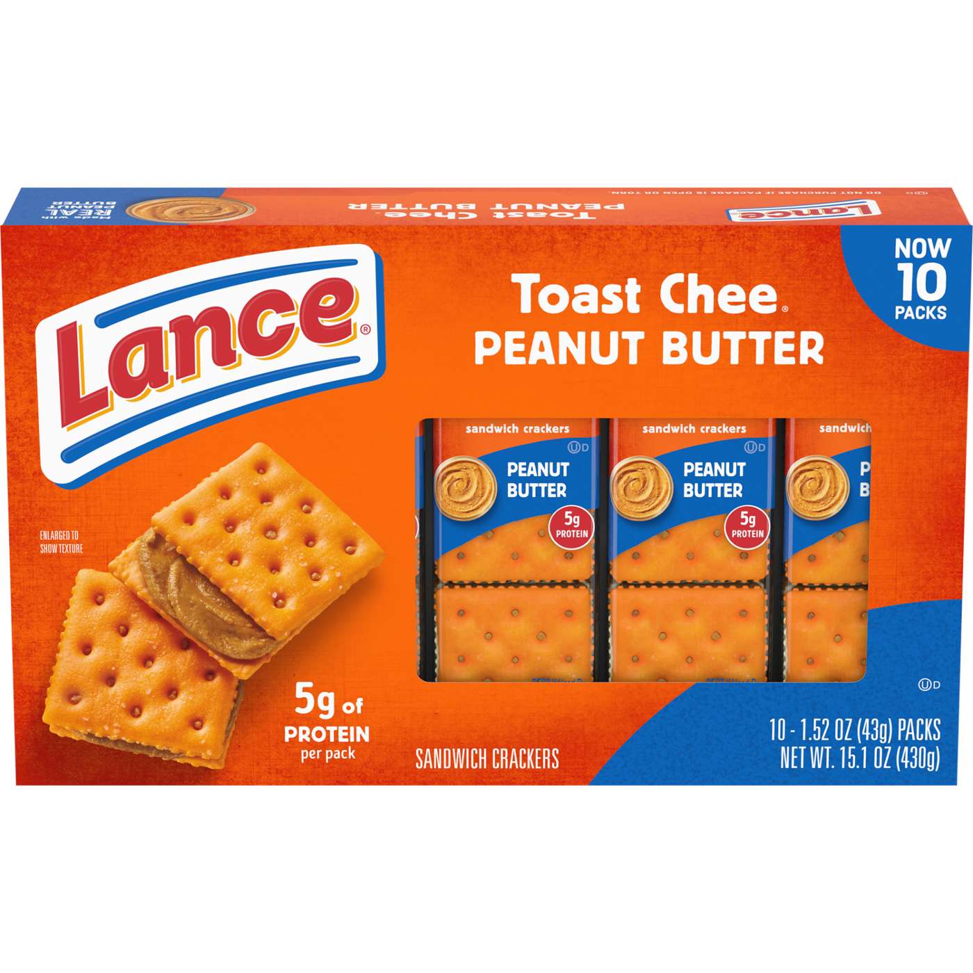 Lance Sandwich Crackers Toast Chee Peanut Butter; image 1 of 2