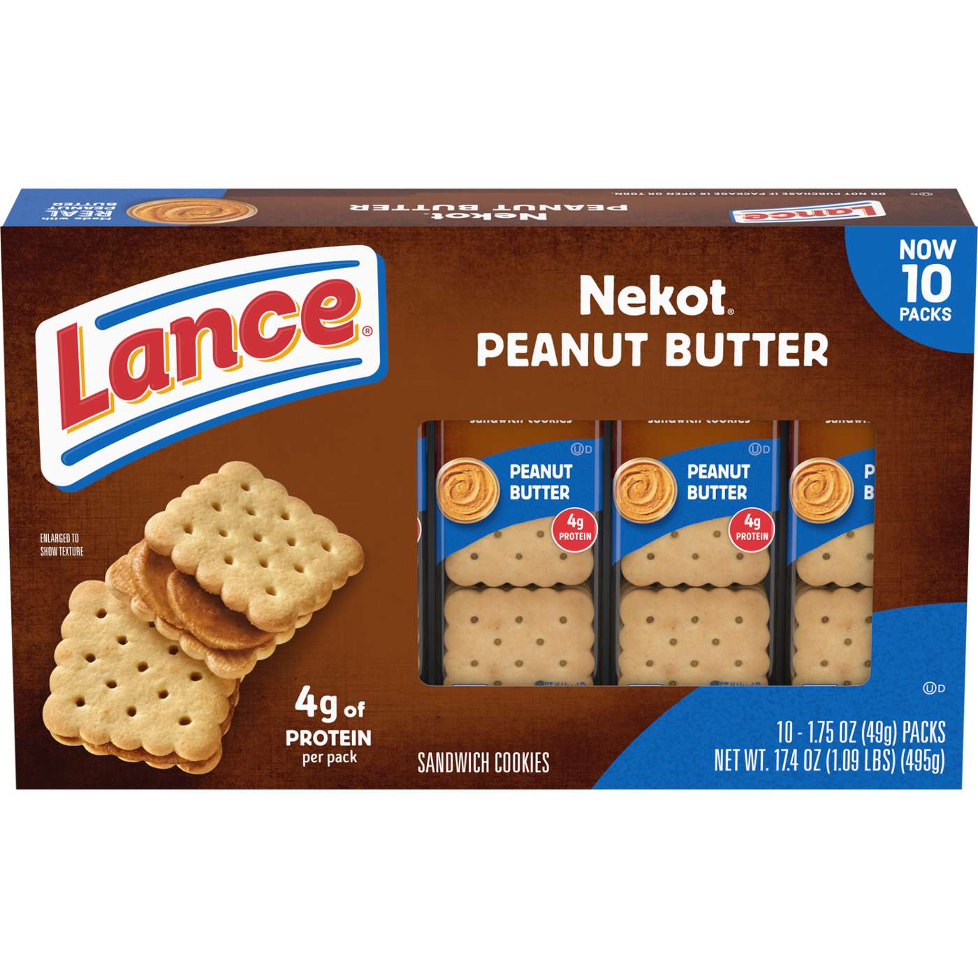 Lance Sandwich Cookies Nekot Peanut Butter; image 1 of 2