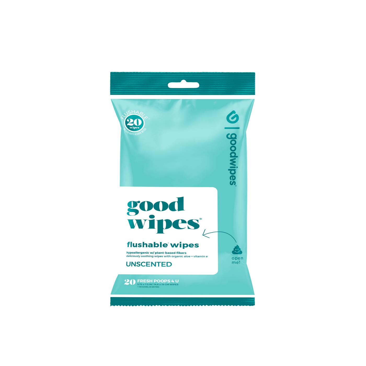 Goodwipes Flushable Wipes -Unscented; image 1 of 2