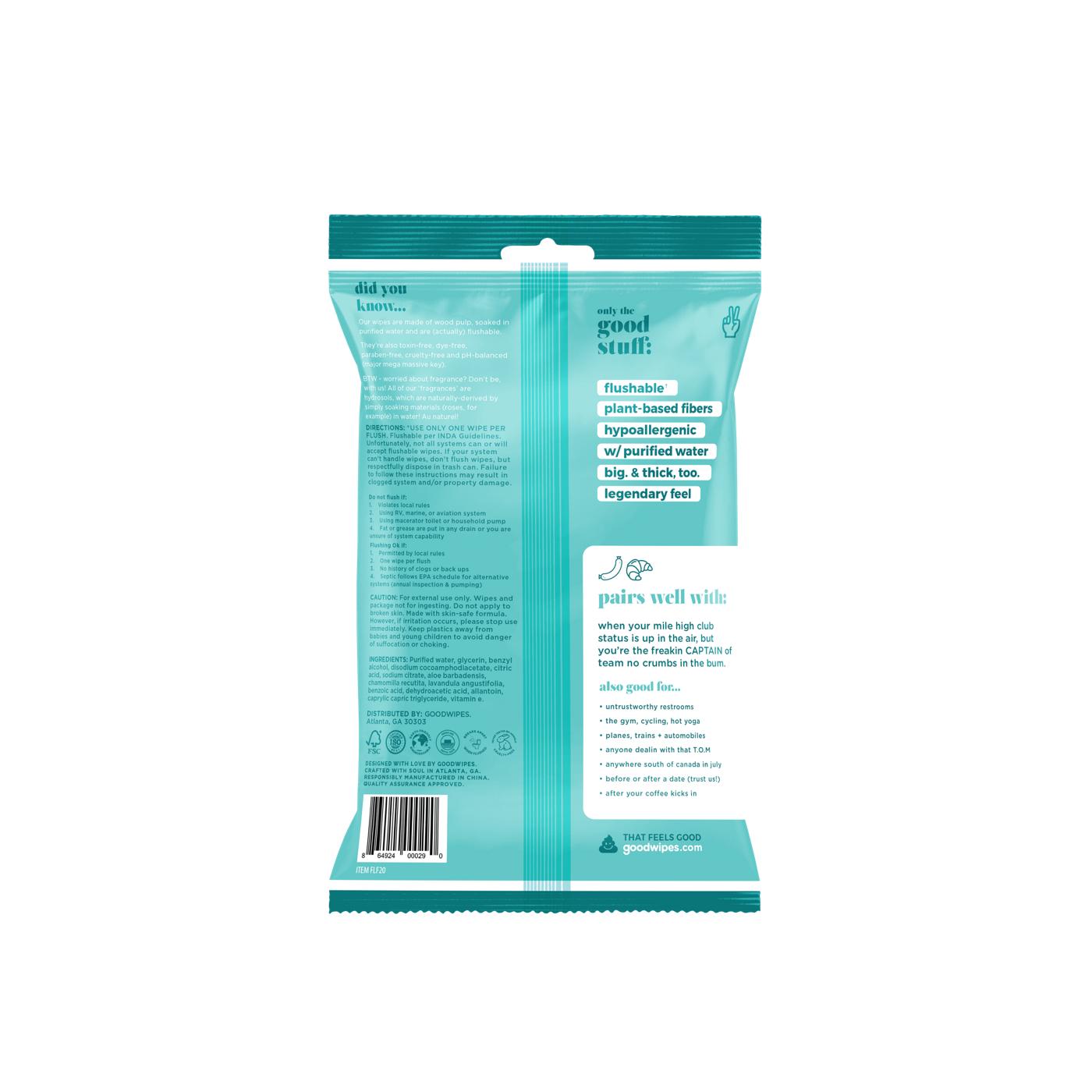 Goodwipes Flushable Wipes -Unscented; image 2 of 2