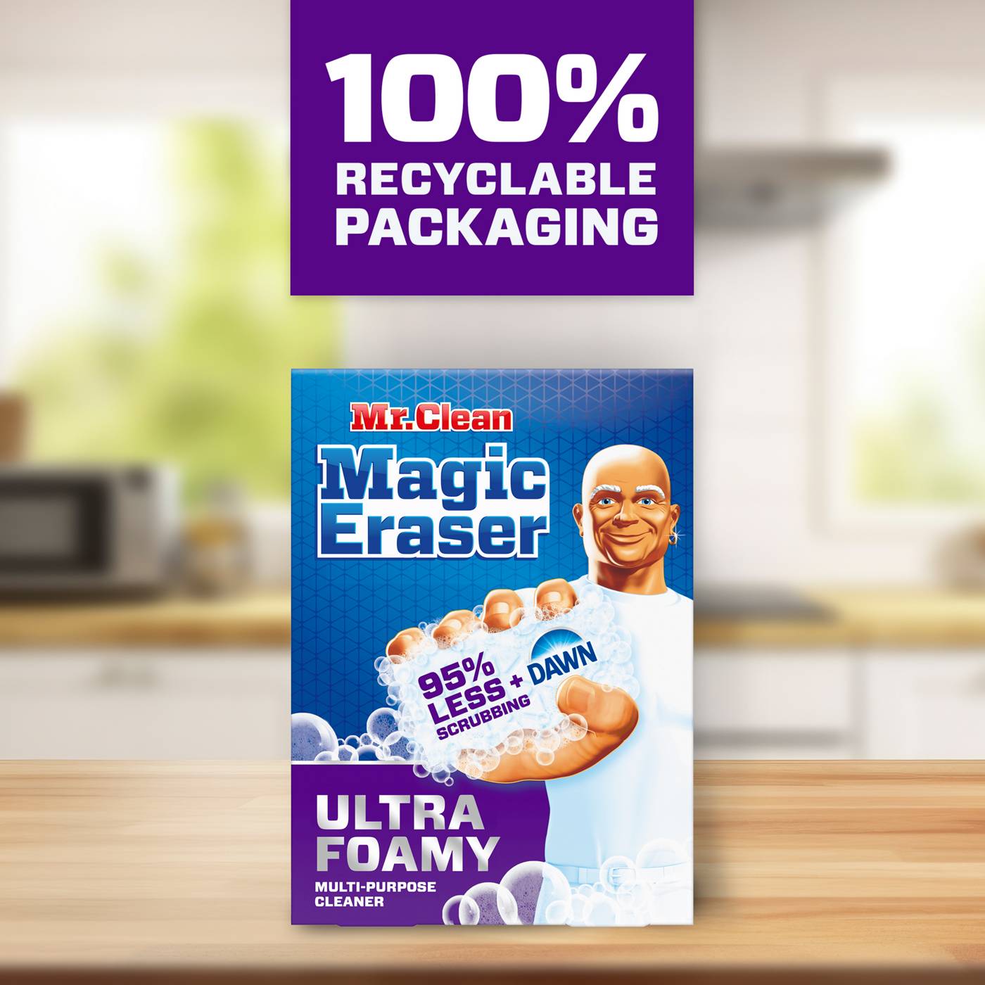 Mr. Clean Magic Eraser Foaming Sponge All Purpose Cleaner with Dawn Cleaning Power - Ultra Foamy; image 7 of 10