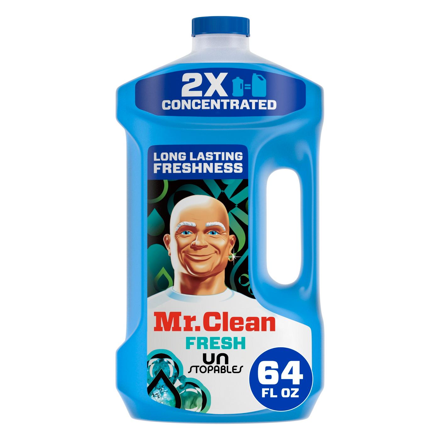 Mr. Clean 2X Concentrated Multi Surface Cleaner with Unstopables All Purpose Cleaner - Fresh Scent; image 1 of 8