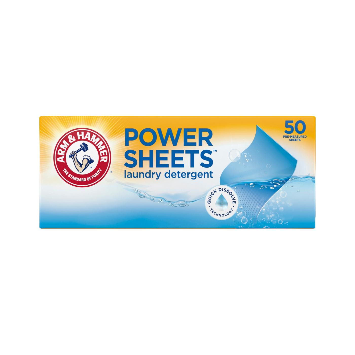 Arm & Hammer HE Laundry Detergent Power Sheets, 100 Loads - Fresh Linen; image 4 of 4