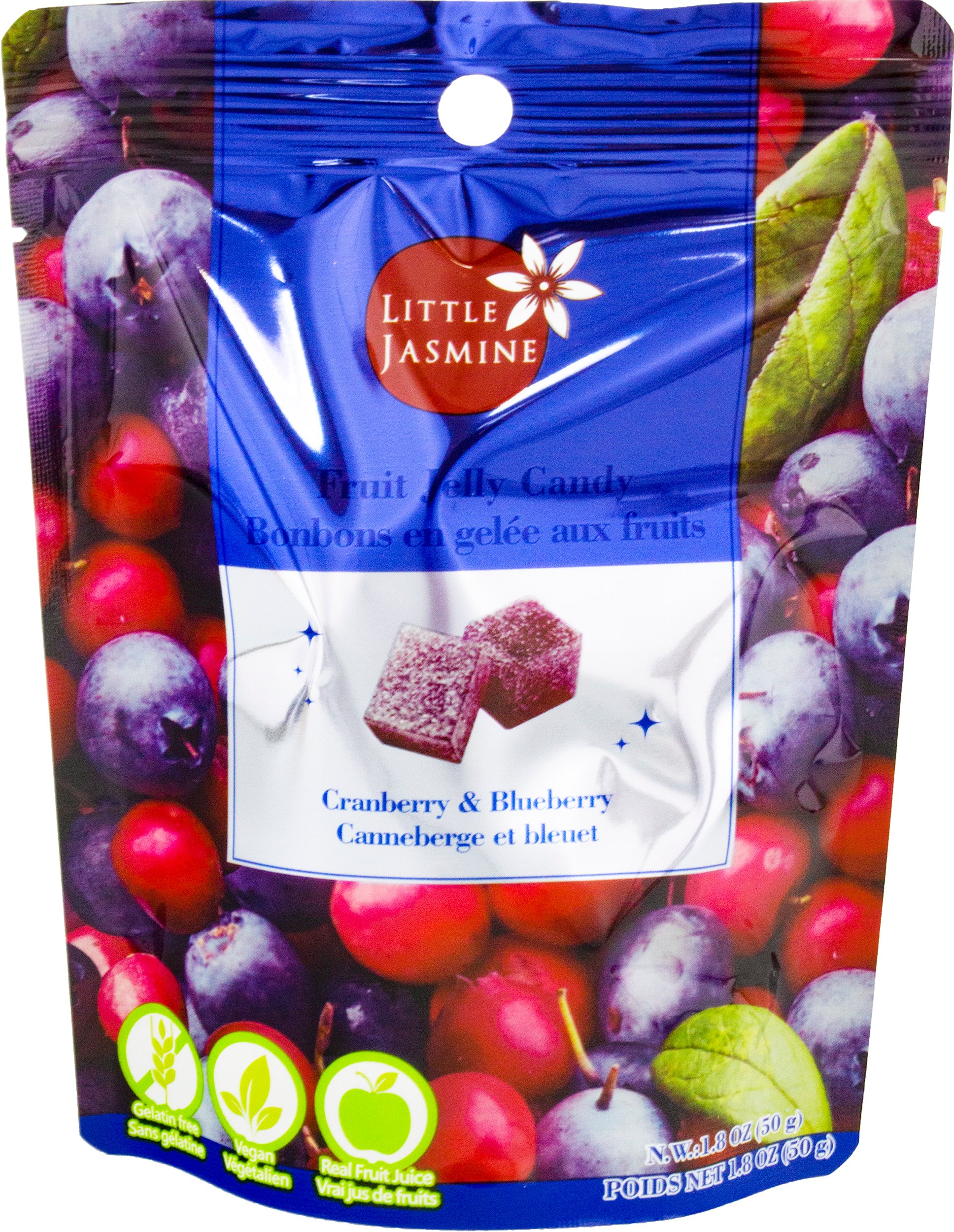 Little Jasmine Cranberry & Blueberry Fruit Jelly Candy, 1.8 oz