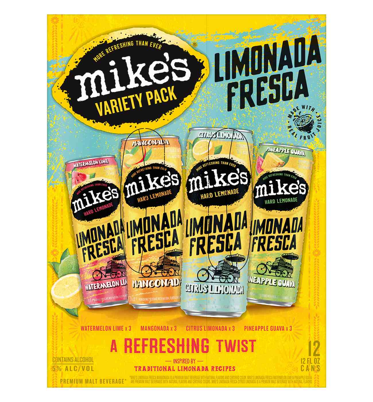 Mike's Limonada Fresca Variety Pack 12 pk Cans; image 5 of 5