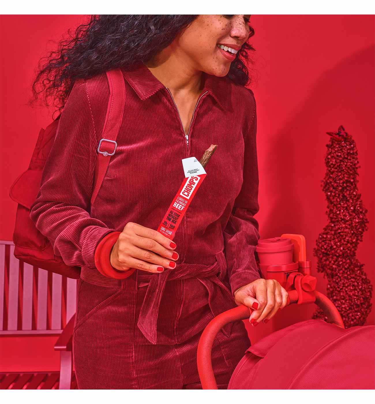 Chomps 10g Protein Original Beef Jerky Meat Sticks; image 3 of 4