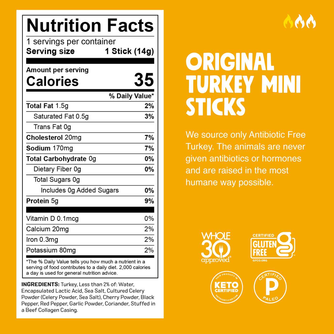 Chomps Chomplings 5g Protein Mini Original Turkey Jerky Meat Sticks; image 2 of 4
