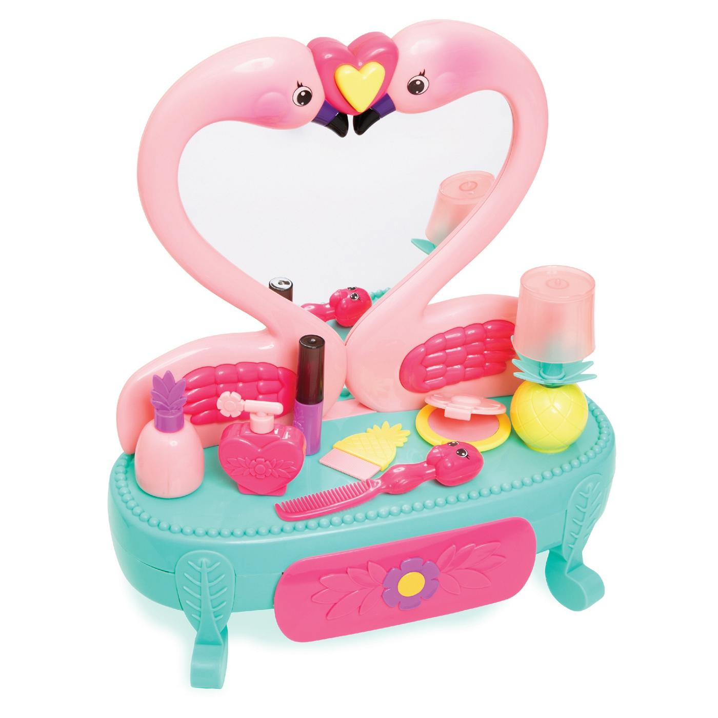 All Things Sweet Flamingo Vanity Set; image 1 of 2