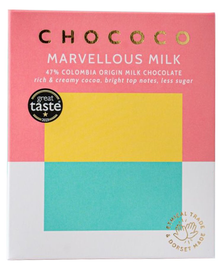 Chococo Single Origin Colombia 47% Marvellous Milk Chocolate Bar