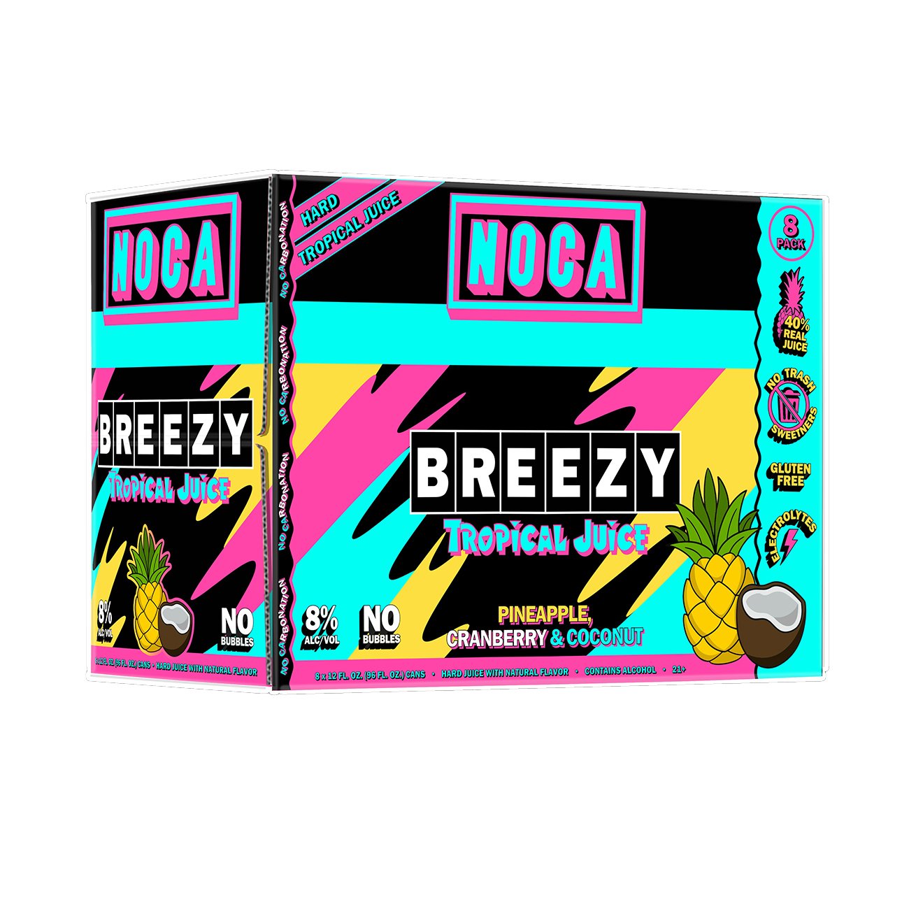 NOCA Breezy Boozy Tropical Drink Variety Pack 8 Pk Cans - Shop Malt ...