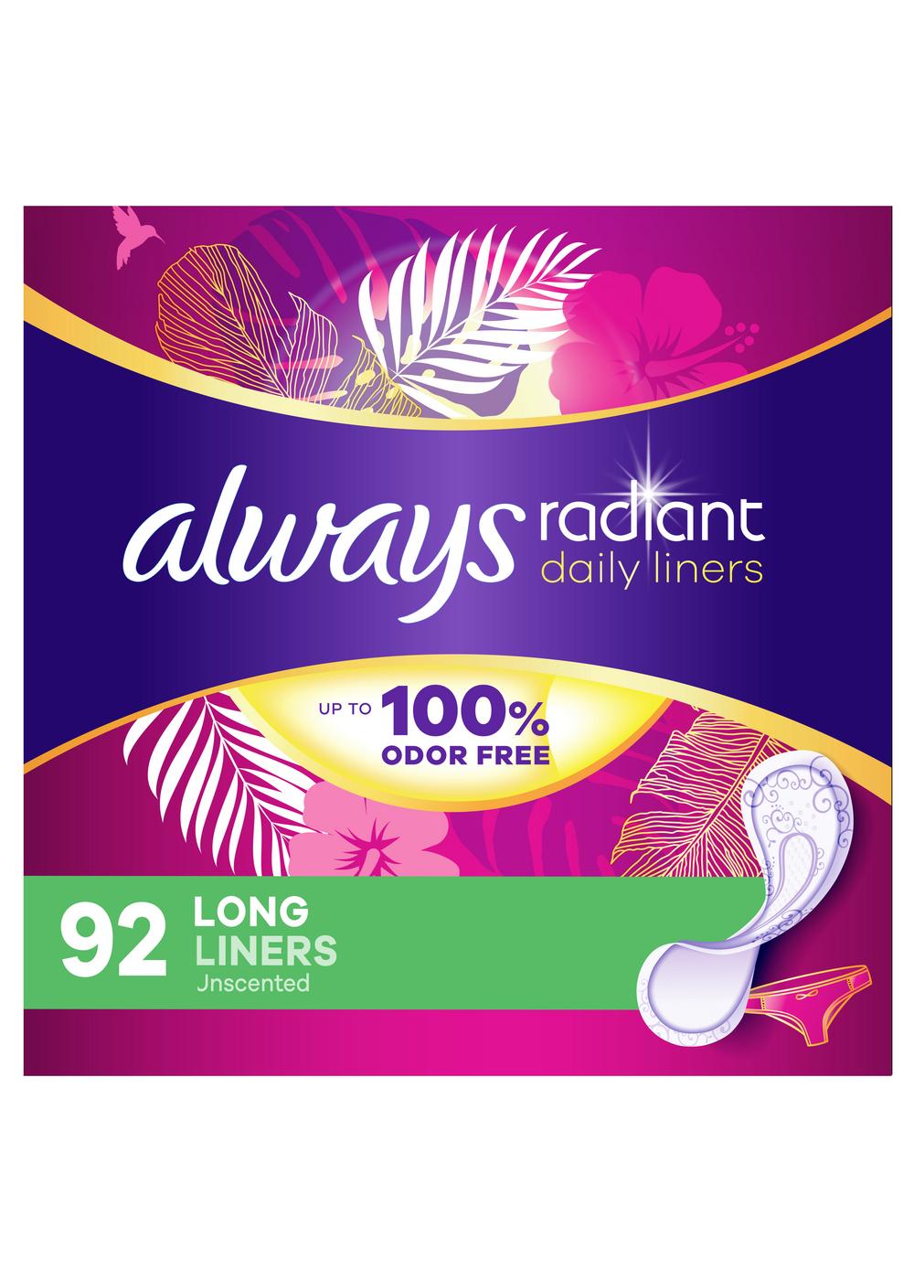 Always Radiant Daily Liners Long; image 5 of 10