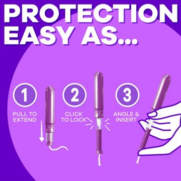 Tampax Radiant Pocket Tampons - Regular/Super, 28 ct