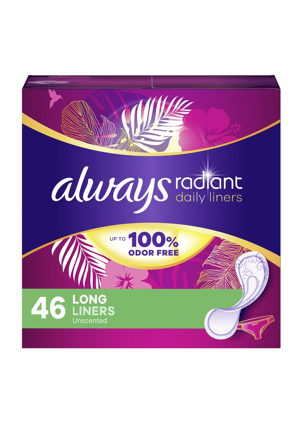 Always Radiant Daily Liners - Long; image 9 of 10