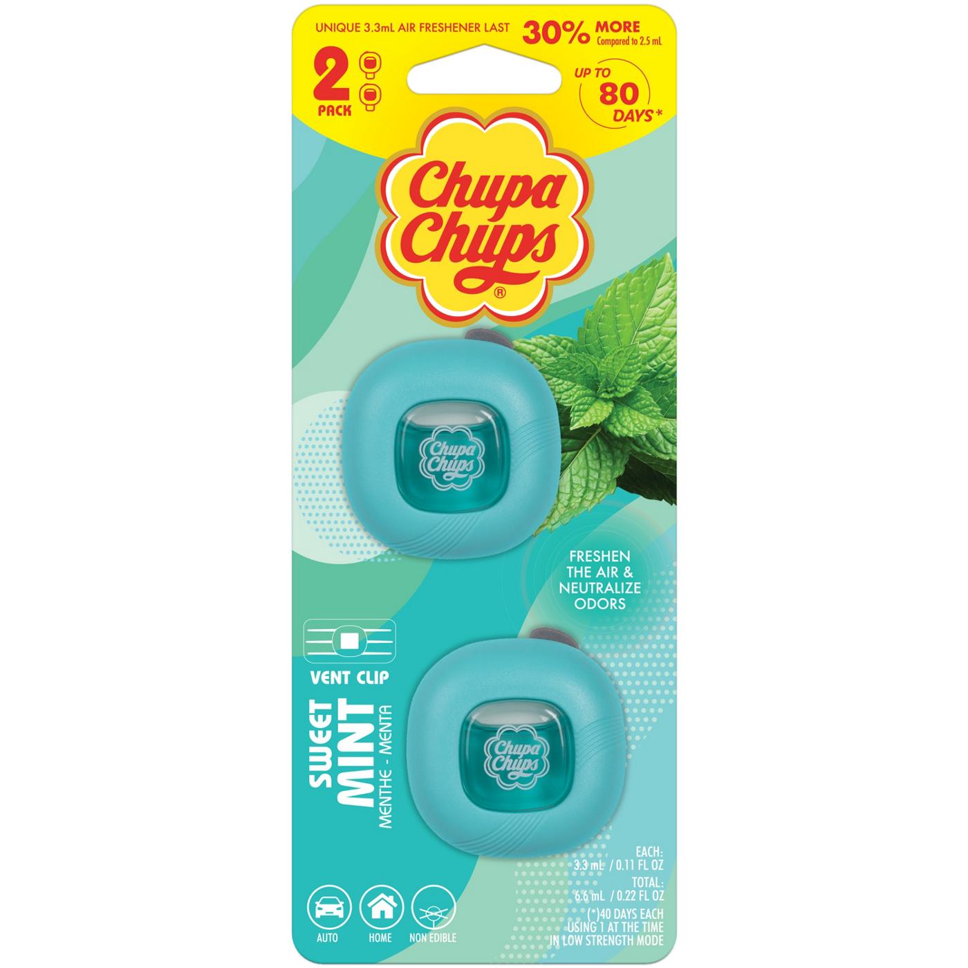 Chupa Chups Vent Clip Air Fresheners - Sweet Mint; image 1 of 4